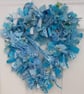 Baby Boy Heart Shaped Rag Wreath - Image 1