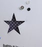 Navy Blue and White Polka Dot Star Aperture Birthday Card - Image 4