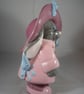Ceramic Hand Painted Bunny Rabbit Animal Countryside Figurine Ornament. - Image 2
