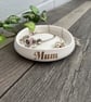 Personalised White Round Trinket Dish - Custom Name Gift - Image 2