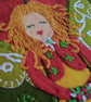Set of 4 printed blank cards, based on my own design embroidery - Image 6