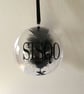 Christmas Memory Bauble, Personalised, Internal Feather. Memorial Tree Ornament. - Image 8