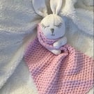 Hand-knitted ‘Snuggle Bunny’ Baby & Toddler Comforter