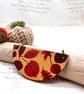 Autumn leaves statement necklace fabric and plywood nature lover - Image 1