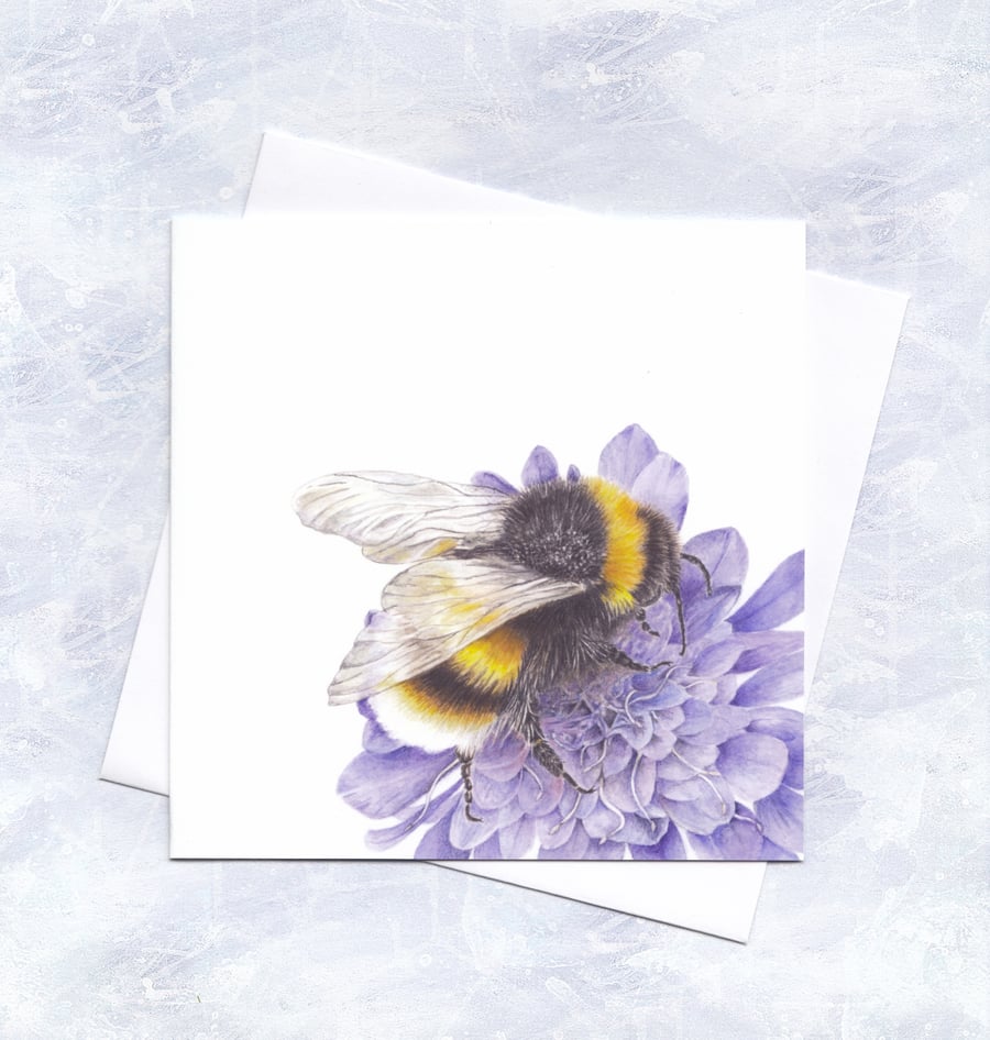 Bumble Bee Greetings Card and Bookmark