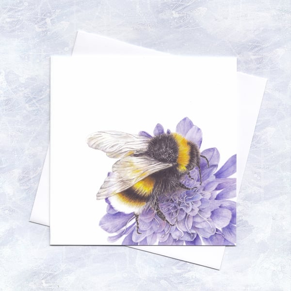 Bumble Bee Greetings Card and Bookmark