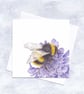 Bumble Bee Greetings Card and Bookmark - Image 1