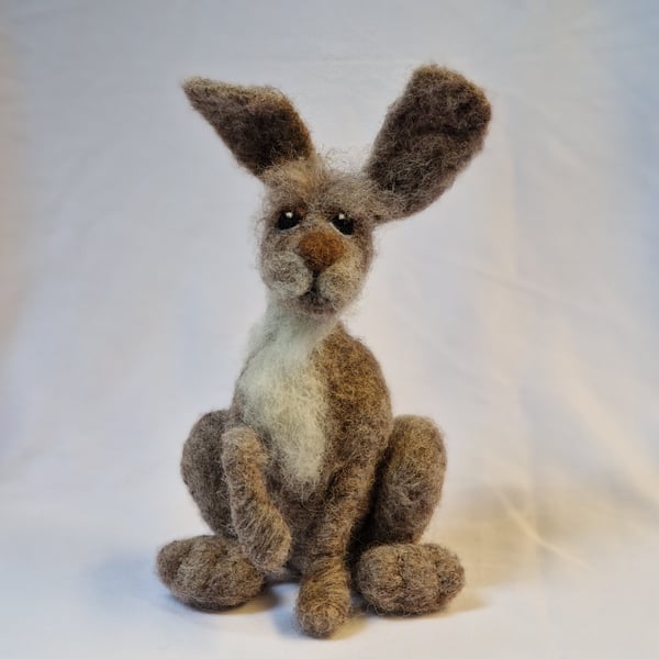 Needlefelted Hare by Furzie