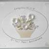 30th anniversary card, pearl wedding card