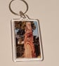 Wooden sculpture photography keyring