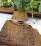 Sterling Silver Bangle with Spiral Decoration. Size Large 21cms - Image 3