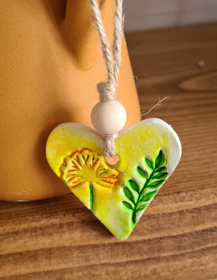 Clay hanging decoration gift tag easter mothers day teacher home decor