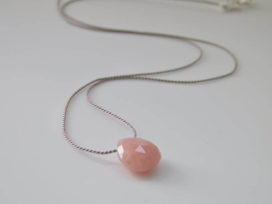 Peruvian Pink Opal Necklace