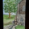 ACEO Original watercolour The Old Water Mill