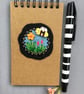 Hand Embroidered Buzzing Bee Notebook Set