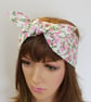 Retro style cotton head scarf self tie headband women bandanna - Image 4