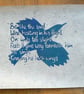 Be Like The Bird lino cut print - Image 2