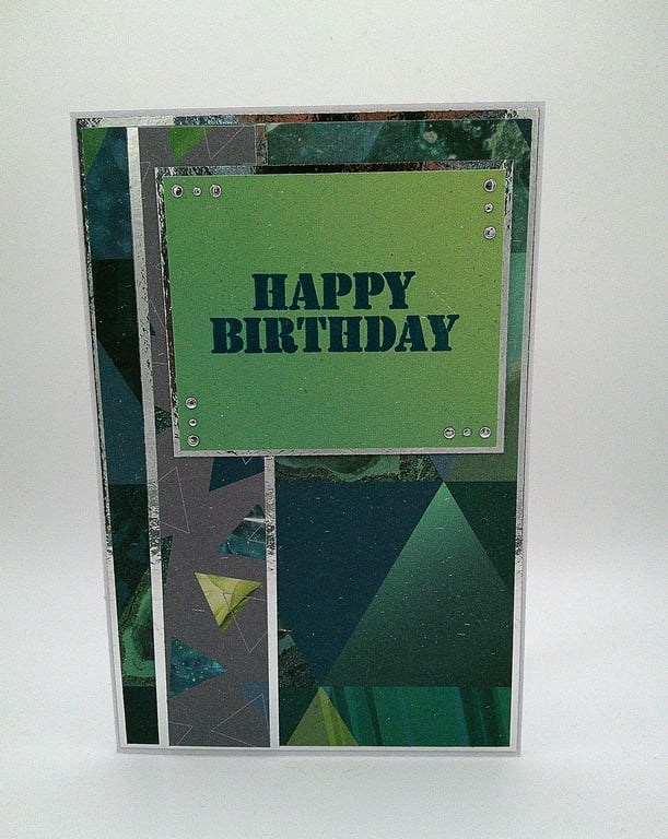 Geometric Birthday Card