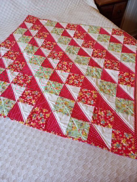 Patchwork baby quilt