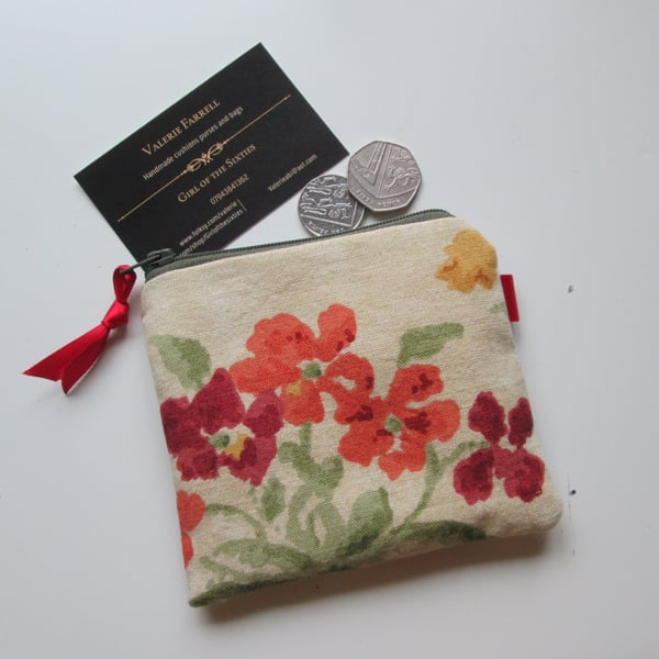 Sale Pretty Floral  Coin Purse