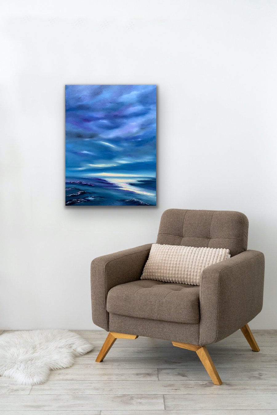 Original oil painting, Seascape Painting, contemporary painting, wall art,