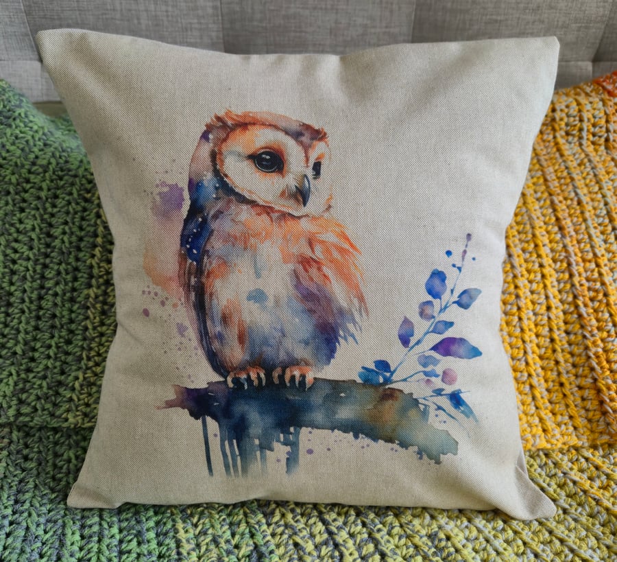 Owl Cushion - Option 2 (6 Designs Available)