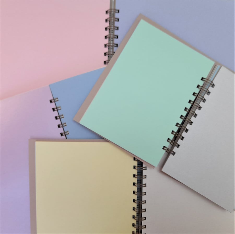 B6 Multi-coloured blank junk journal - notebook - smash book - sketch book