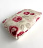 Coin Purse, Small Purse with Small Pink Roses Pattern - Image 6