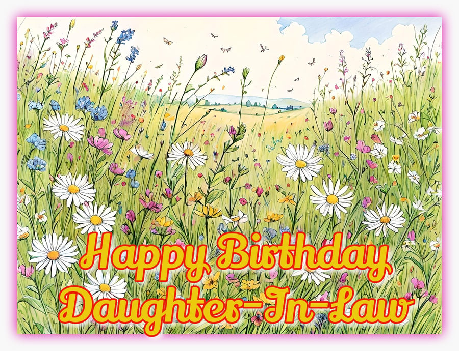 Happy Birthday Daughter-in-law Card A5