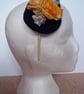 Yellow floral fascinator  - Image 4