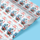 Personalised Thomas the train wrapping paper