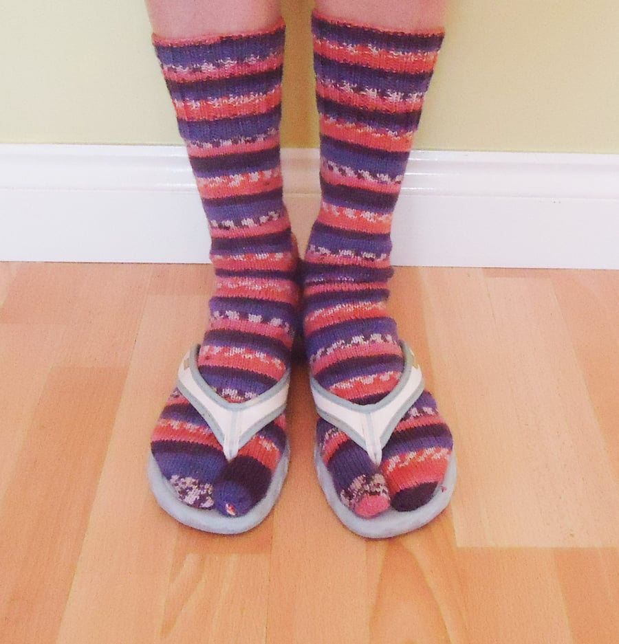 Tabi Socks, Women Flip Flops Socks, Japanese Style Socks, Split Toe Socks