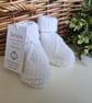 Designer Super Soft Merino Wool Baby Booties 0-3 months size 