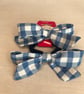 Blue gingham school bows, scrunchies, hair bands and ribbon accessories - Image 8