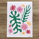 Matisse Flowers Print, A4 Giclee Print, Graphic Art, Floral Wall Art, Fun Art 