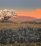 'Hawthorn Sunset' original screen print - Image 2