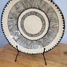 Fruit or salad bowl. - handmade and handpainted 