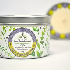 Lavender & Lemongrass Candle Tin