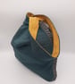 Medium reversible yellow and green knot bag.  - Image 3