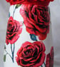 Recycled glass red rose vase - Image 2