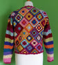 Crochet Cardigan in Granny Squares and Stripes. Crochet Pattern. PDF Pattern - Image 2