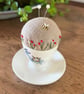 Donkey handpainted egg cup embroidered pin cushion - Image 3