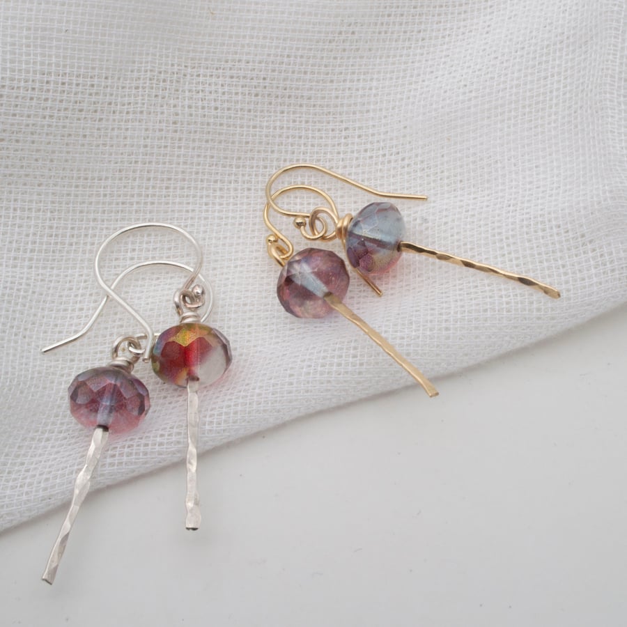 Autumn irridescent earrings