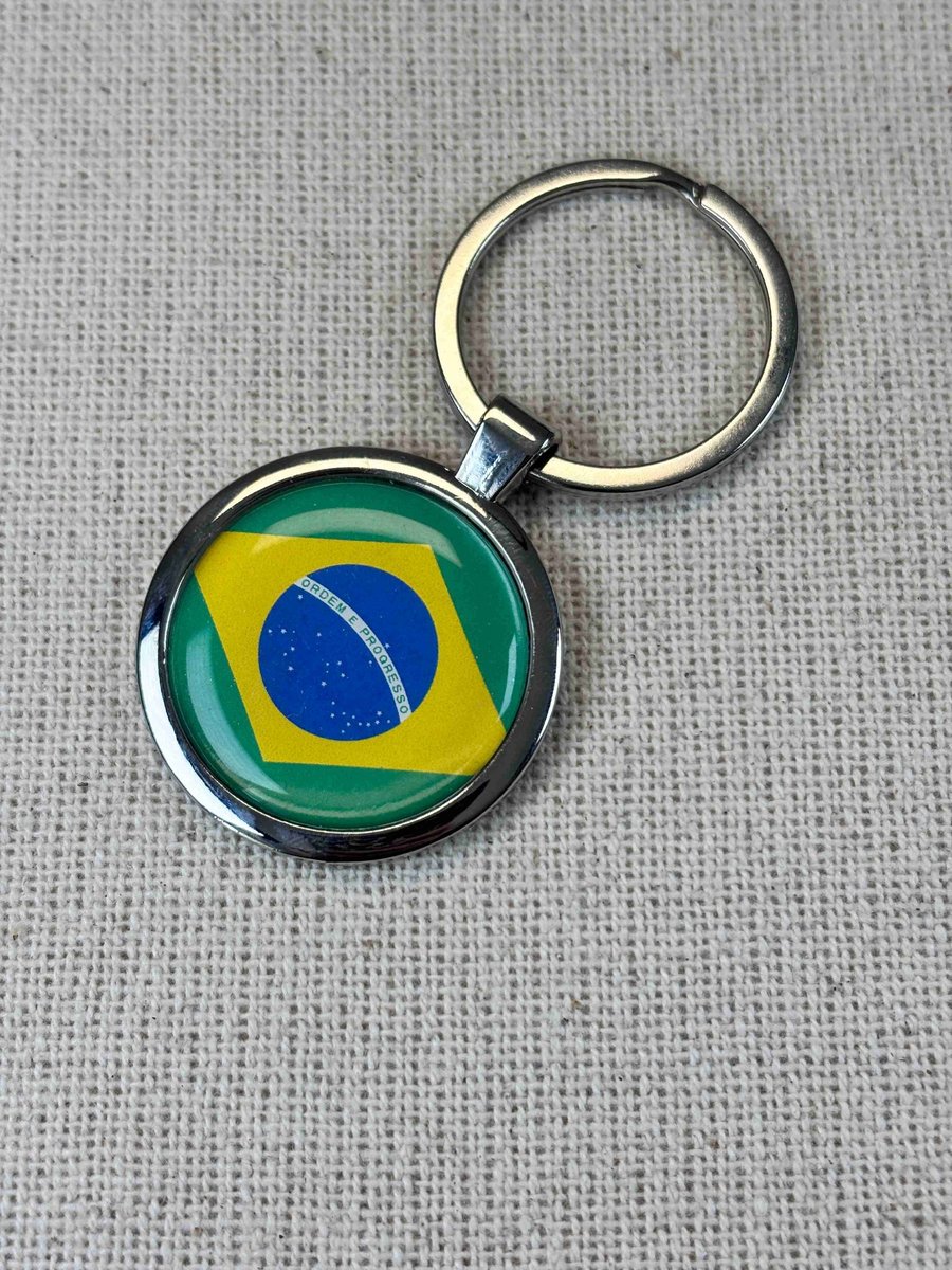 Brazil Flag Keyring