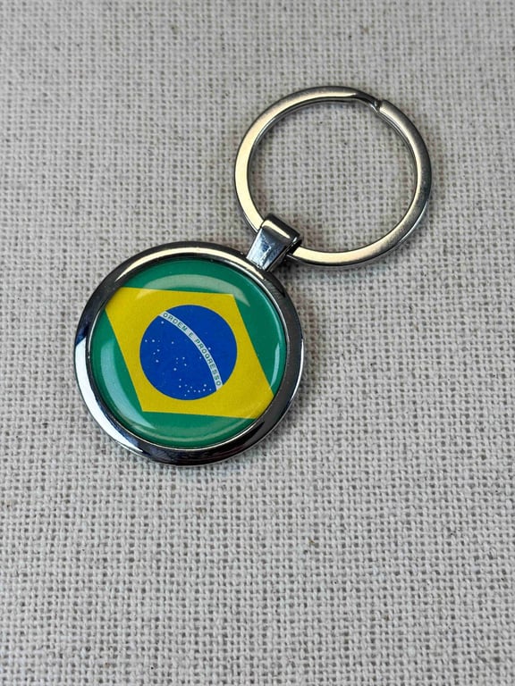 Brazil Flag Keyring