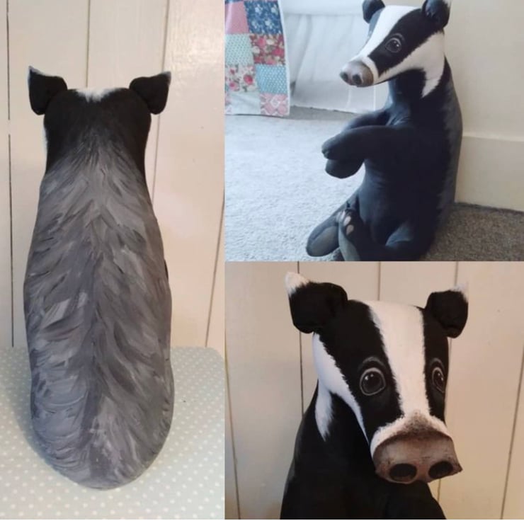 Mr Badger Doorstop - Folksy