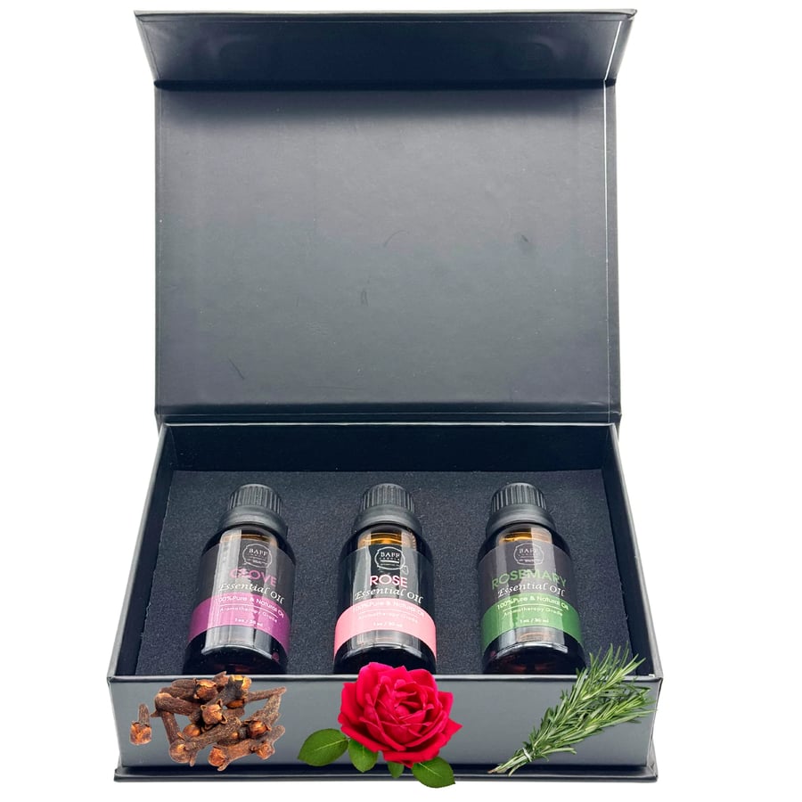 Clove Essential Oil ,Rose Essential Oil , Rosemary Essential Oil