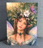 Birthday Card Woodland Fairy - Botanical Fairy & Butterfly - A5 Greeting Card