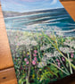 Original Acrylic Seascape on A5 Cradled Wooden Board - Image 4