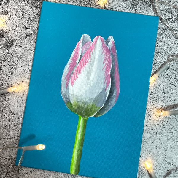 Perfectly Imperfect Tulip Acrylic Study